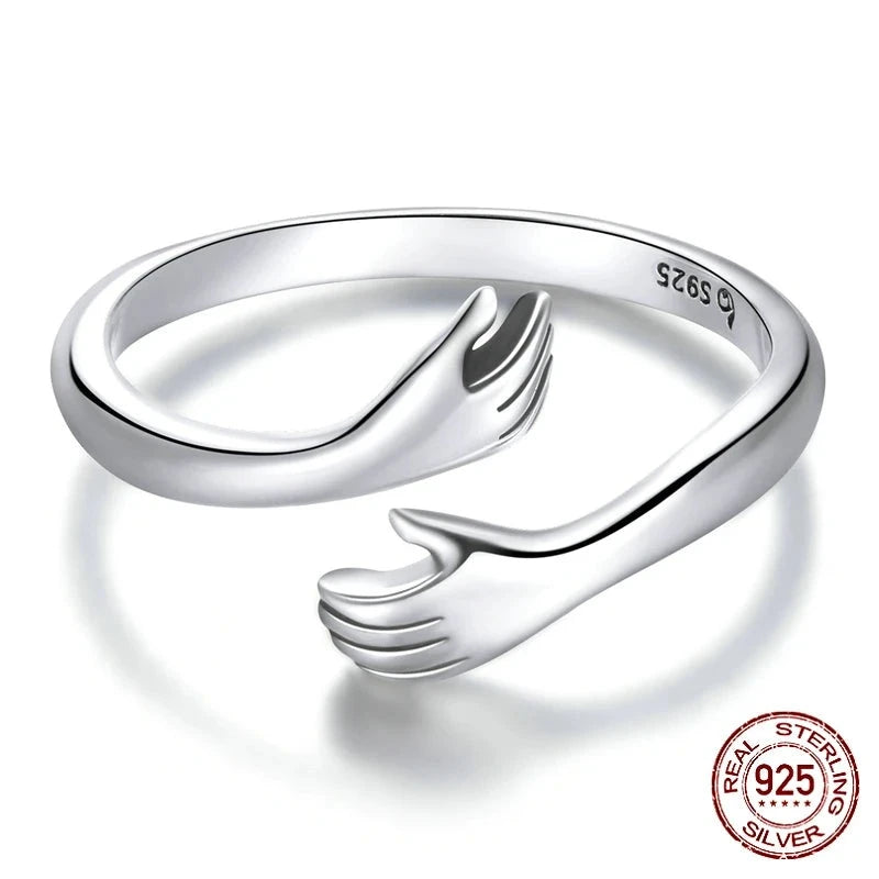 S925 Silver Hug Ring Design
