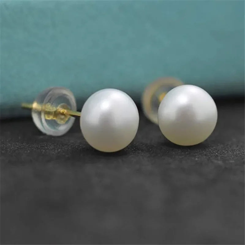 Silver Earrings with Cultured Freshwater Pearl